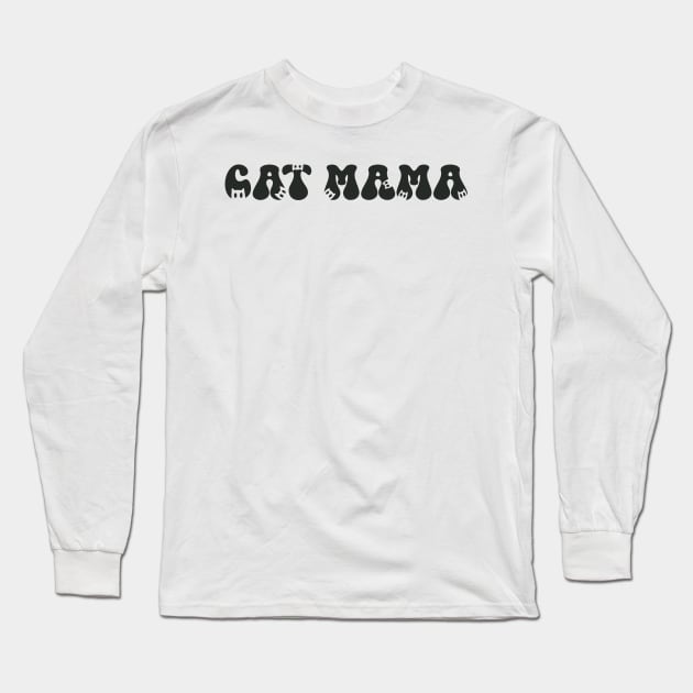 Cat Mama Long Sleeve T-Shirt by JBeasleyDesigns